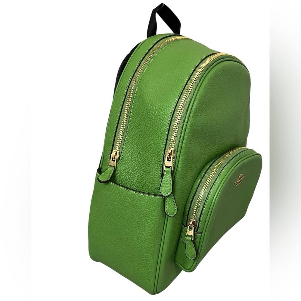Coach Green Leather Court Backpack Model 5666 🎒 - Picture 5 of 12